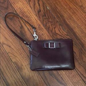 Coach leather wristlet/ wallet